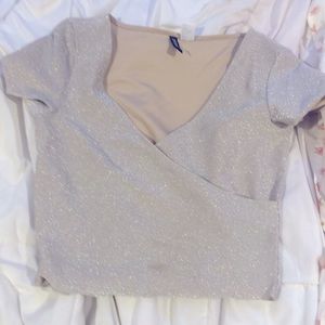 H&M sparkle top
